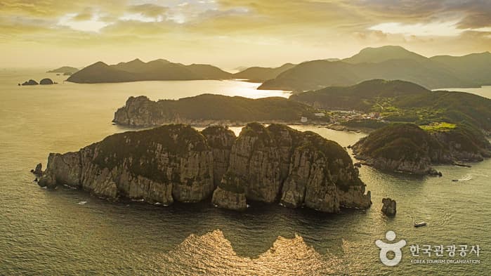 거제도 해금강_노을